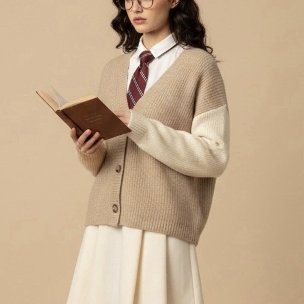 Lucy Paris Cardigan Sweater Size XS Oversized Academia Capsule Cottage NWT‎
